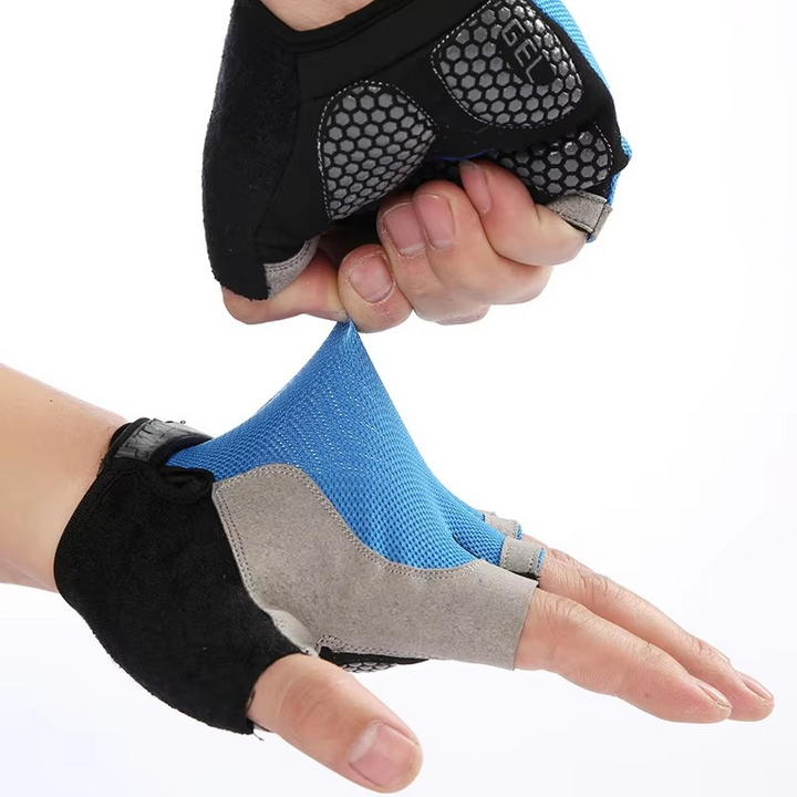 BowLift | Breathable Anti Slip Shock Absorbing Half Finger Cycling Gloves