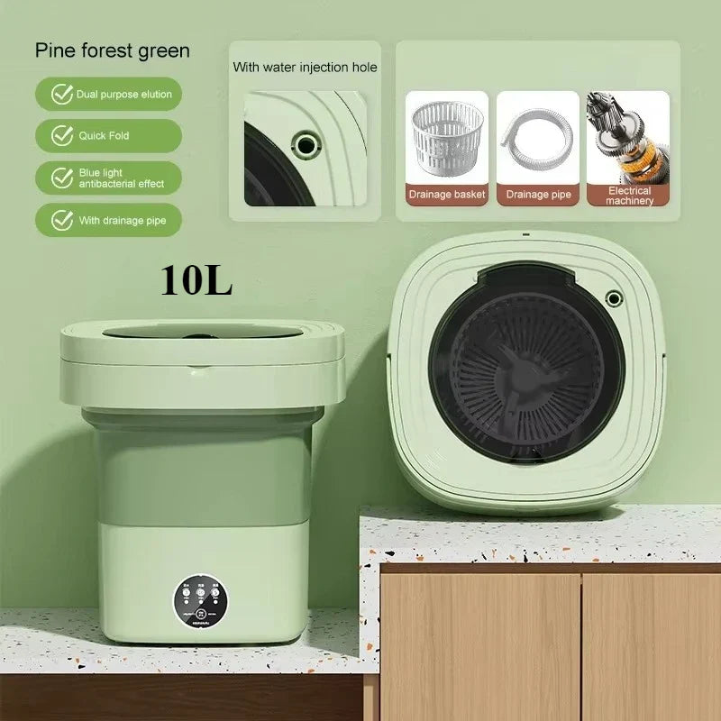 Foldable Portable Washing Machine for Travel and Small Spaces, 2.1–4.5 kg