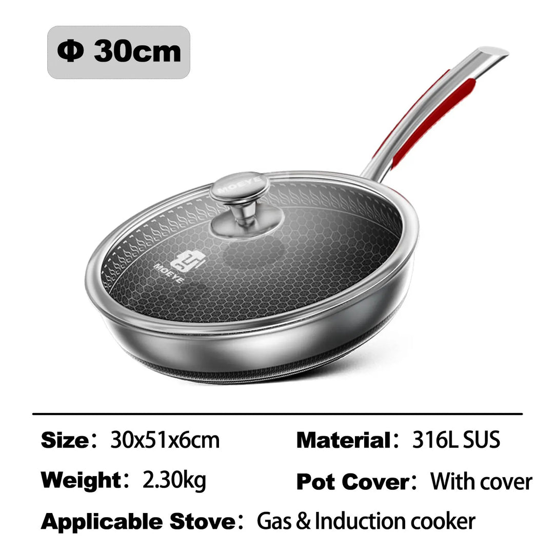 BowLift | Safe Cook Nonstick Antibacterial Stainless Steel Pan