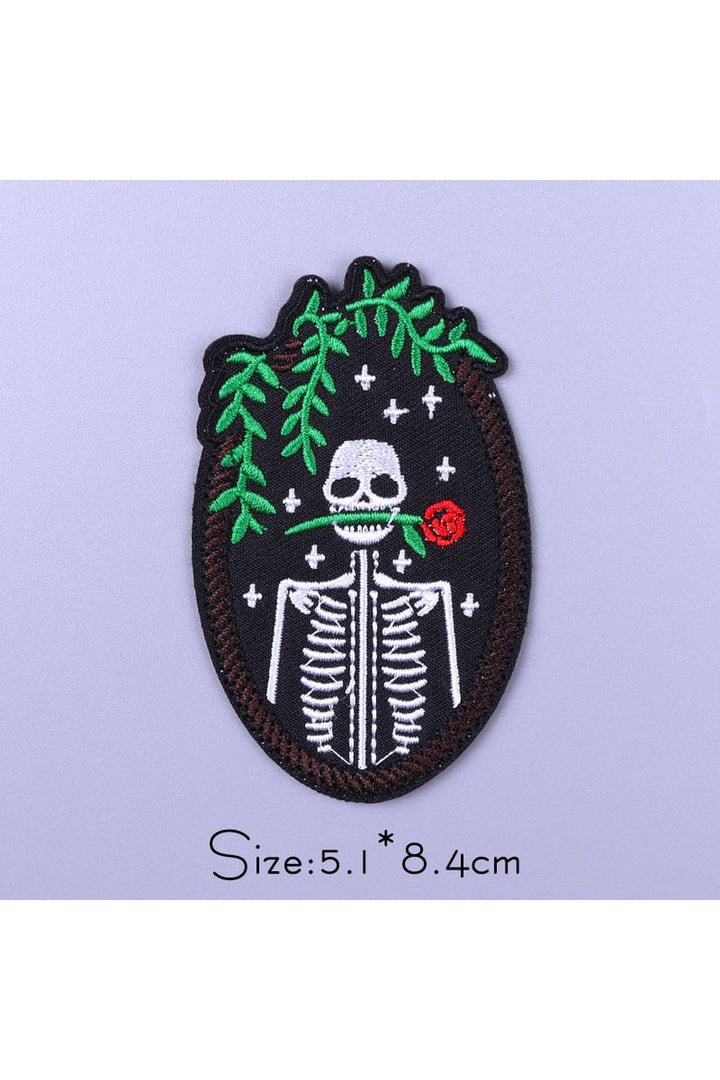 Punk Style Embroidered Patches | Bowlift