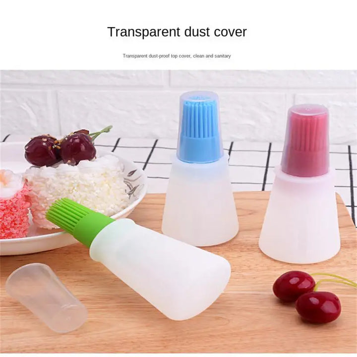 BowLift | OilMaster Silicone Oil Bottle | With Brush & Dispenser | Leak-proof & Reusable
