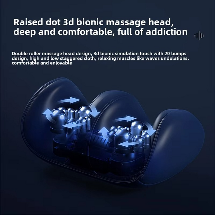 BowLift | Calf and Foot Massager with 3D Kneading Vibration and Heat Therapy