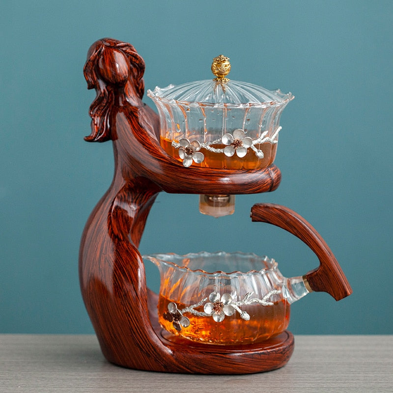 BowLift | Dreamy Mermaid Wooden Teapot