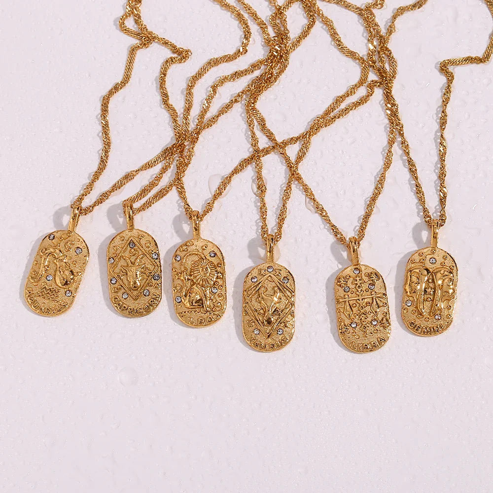 BowLift | Dainty Zodiac Tarot Inspired Necklace