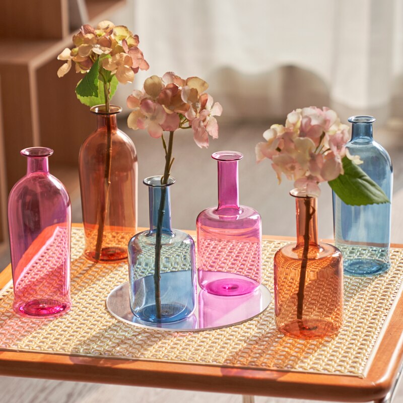 Colourful Bud Glass Vase | Bowlift