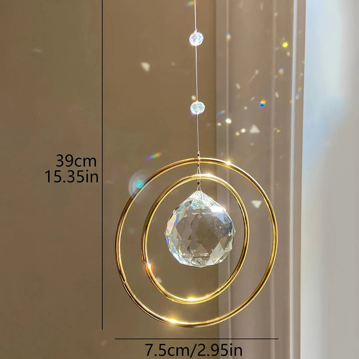 BowLift | Sun catcher LumiAmor | Crystal pendant with rainbow effect | Romantic gift with message