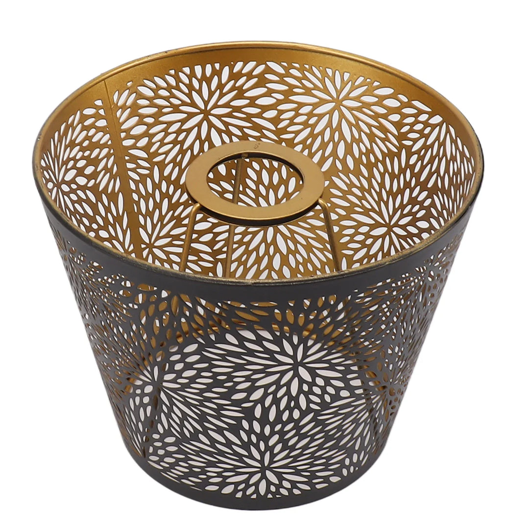 BowLift | Metal lampshade with gold pattern