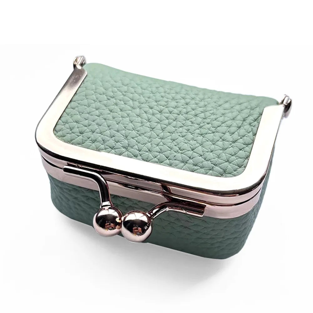 BowLift | Mini Retro Leather Travel Jewelry Storage Bag