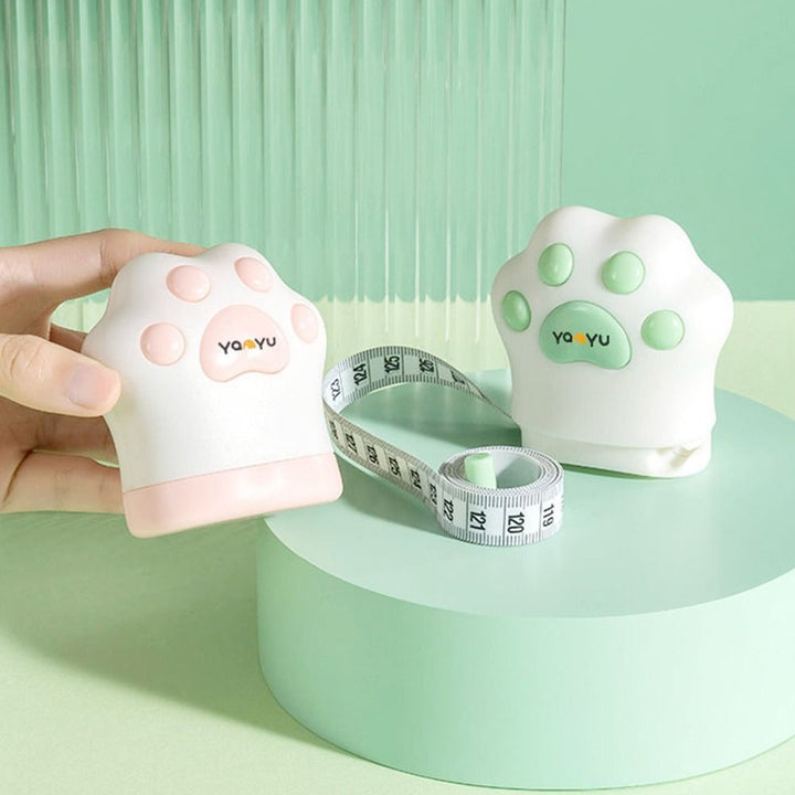 BowLift | Cat Paw Double Scale Automatic Shrinking Tape Measure