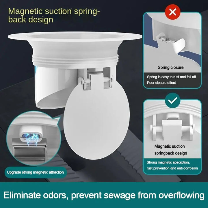 BowLift | Anti-Smell Squat Toilet Plug Magnetic Stopper