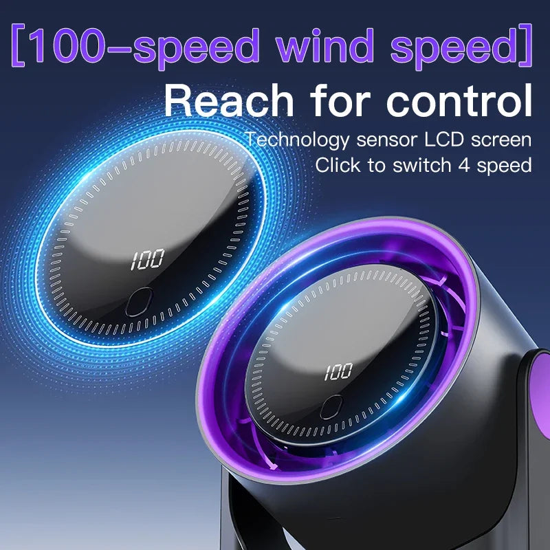 BowLift | Aerolora Table Fan | Bladeless & Quiet | 100 Levels | USB Bladeless Fan