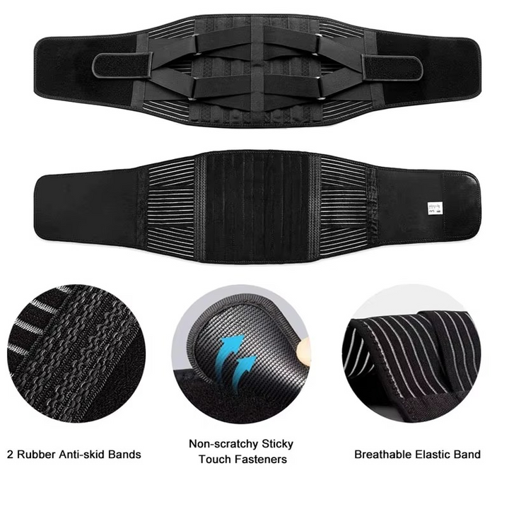 BowLift | Lower Back Brace for Lumbar Support, Adjustable Orthopedic Back Belt
