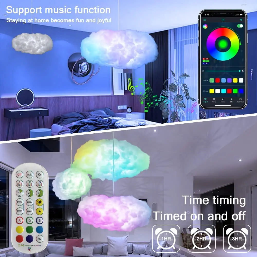 BowLift | Cloudscape Glow 3D Cloud Smart Bedroom Light