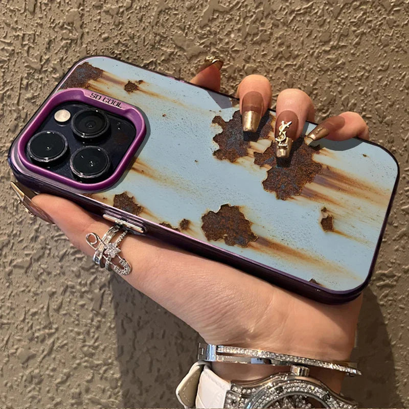 BowLift | Industrial Rust Finish Shockproof iPhone Case