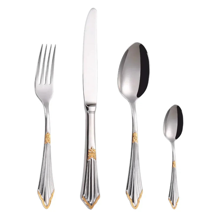 BowLift | Elegant cutlery set in gold design