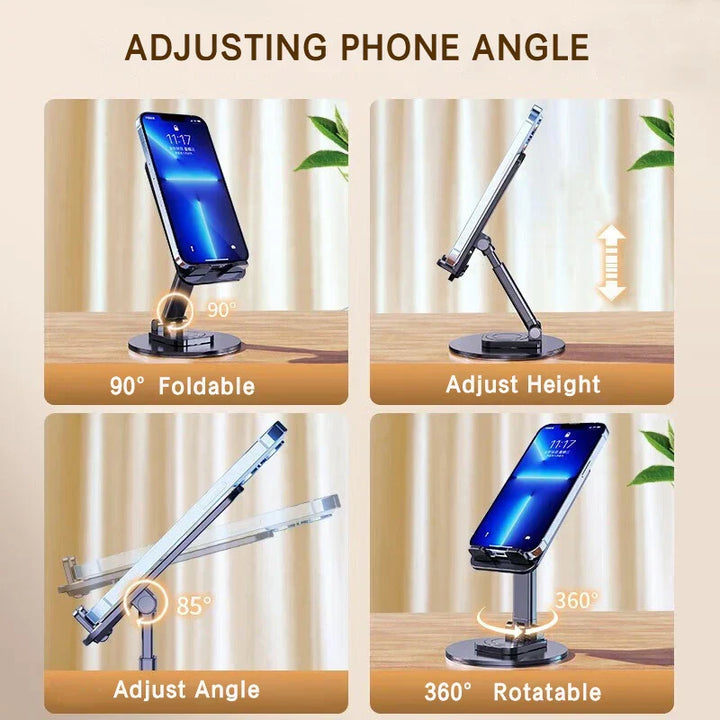 BowLift | No Slip Rotating Foldable Metal Tablet Phone Stand