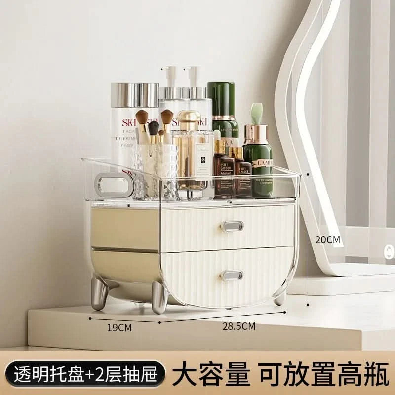 BowLift | Rechargeable Cosmetic Organizer – Transparent Dustproof Makeup