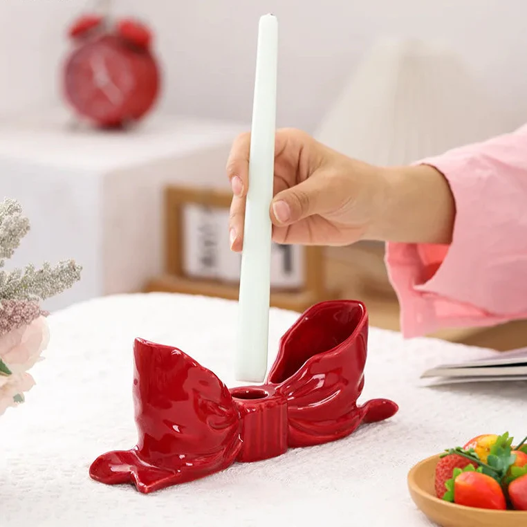 Bowknot-Shaped Ceramic Candle Holder | Bowlift