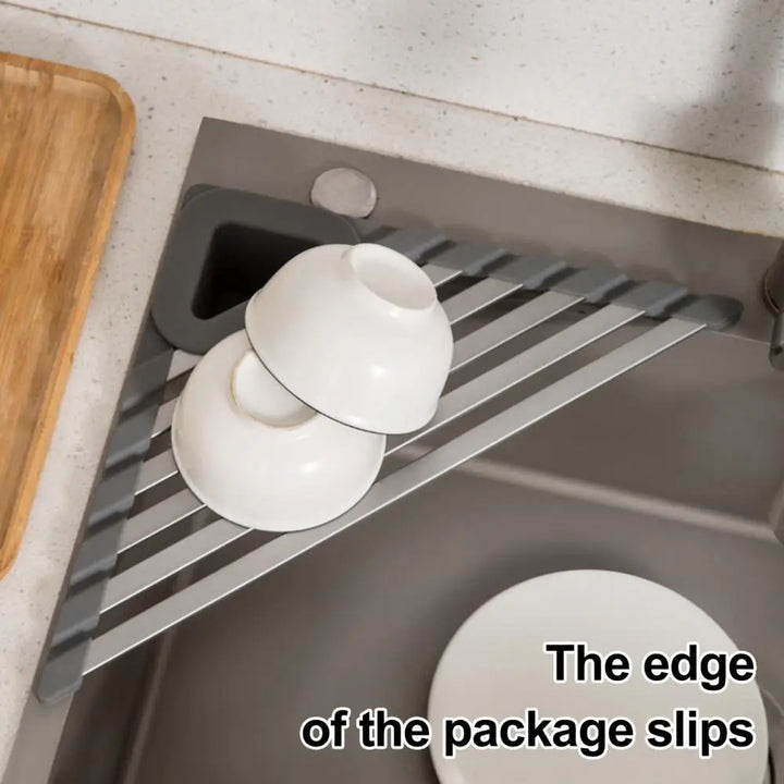 BowLift | Triangle Slip-Resistant Sink Corner Storage Shelf Rack
