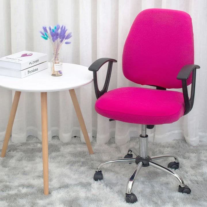 BowLift | 2-piece Split Office Rose Chair Covers