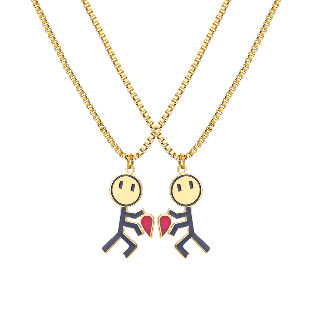 BowLift | 2pcs Double Love Heart Necklace