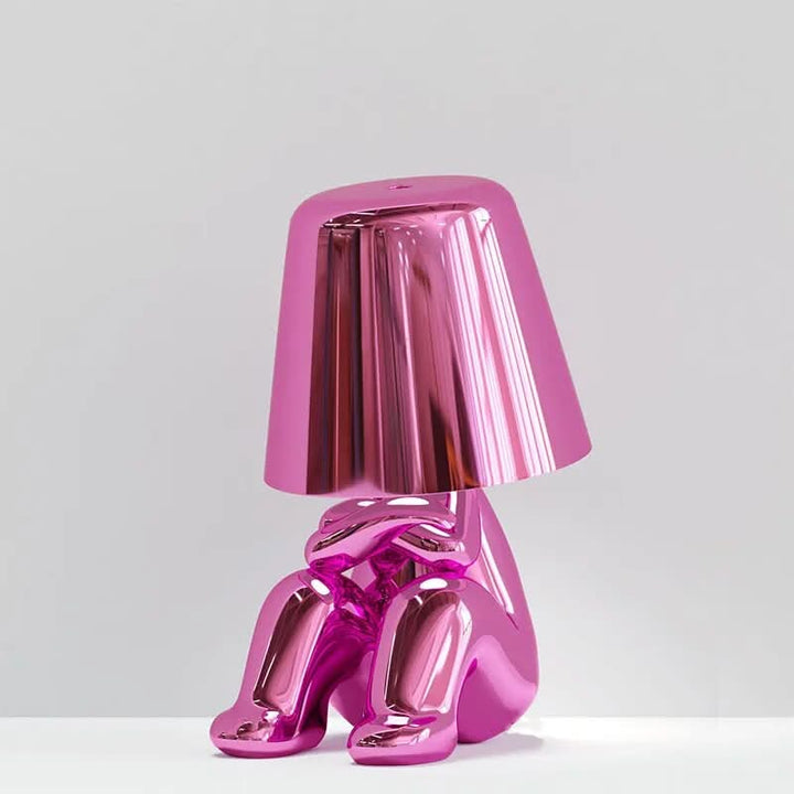 BowLift | Goldie Resin Thinker LED Table Lamp