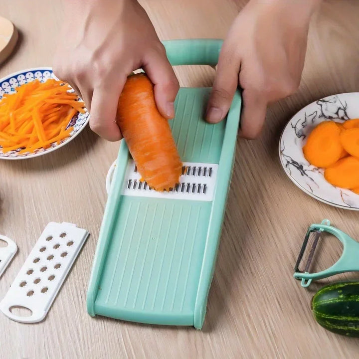 BowLift | Cutlino Multi-Slicer 5in1 | Manual & Versatile | Compact & Cordless | For Vegetables & Fruits