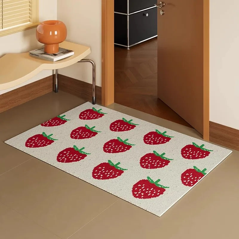 PVC Strawberry Welcome Doormat – Anti-Dust & Anti-Slip | Bowlift