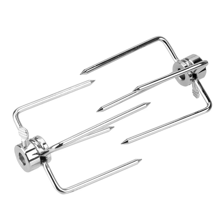 BowLift | GrillPro | Rotisserie Forks | Stainless Steel | Secure Hold