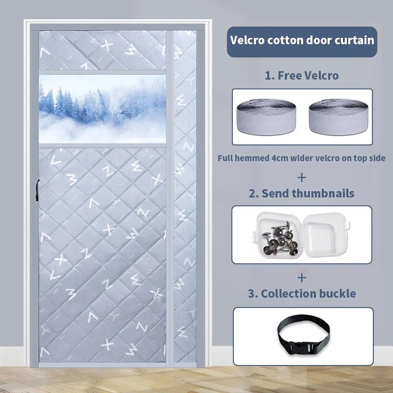 BowLift | Magnetic Cold-Proof Cotton Door Curtain