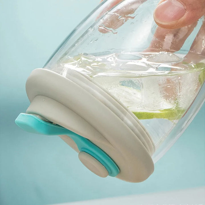 BowLift | Leak-Proof Double Wall Glass Transparent Mug