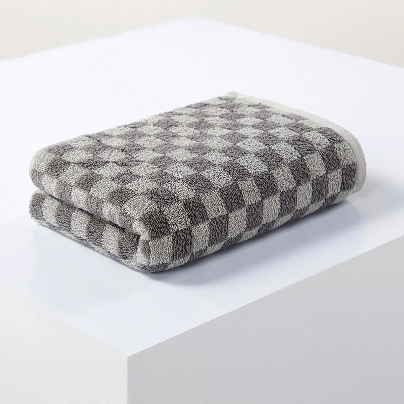 Checkered Cotton Hand Towels | Bowlift
