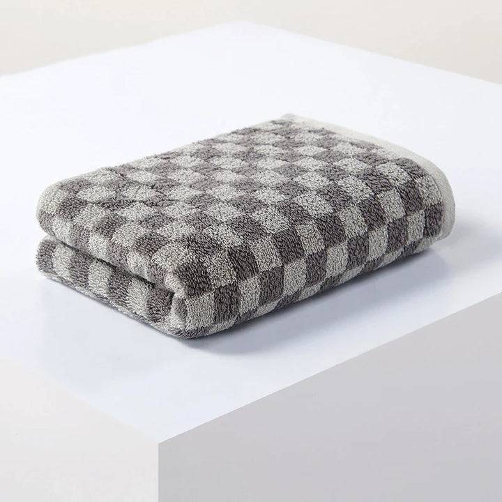 Checkered Cotton Hand Towels | Bowlift