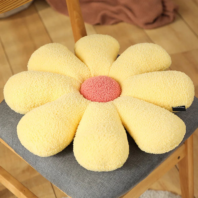 Boucle Plush Flower Cushion | Bowlift