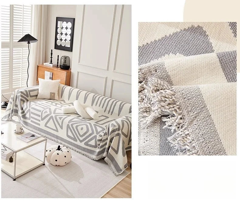 BowLift | Sofa Towel With Tassels