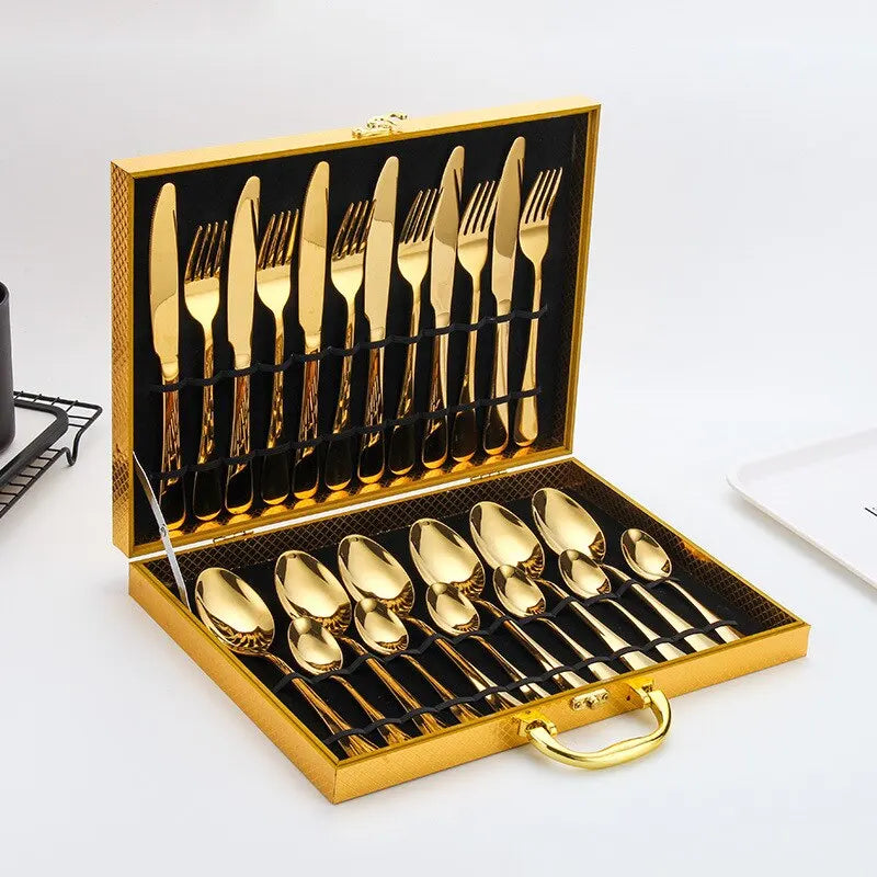 BowLift | Oraliu Golden Cutlery Set