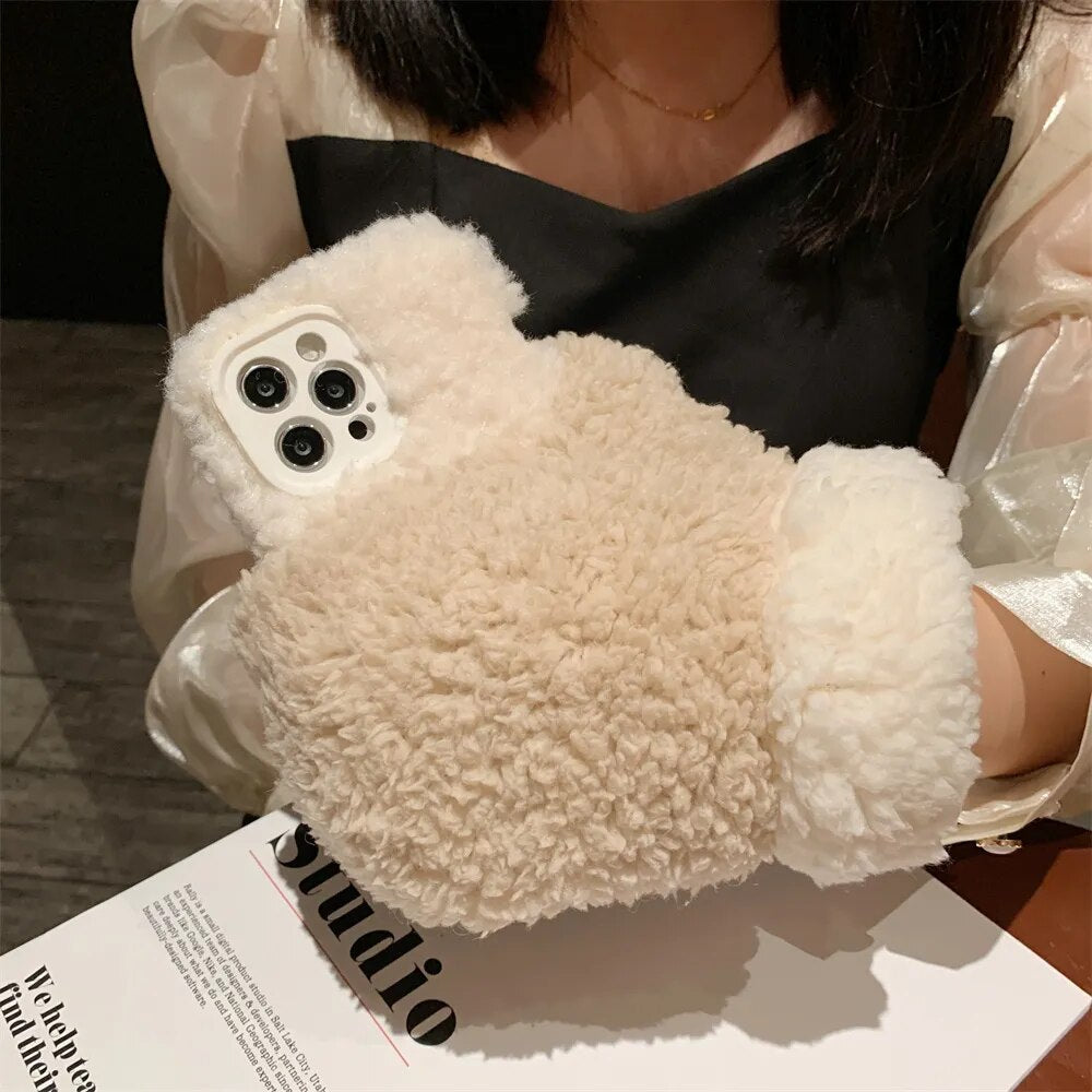 BowLift | Fluffy Fur iPhone Case Glove