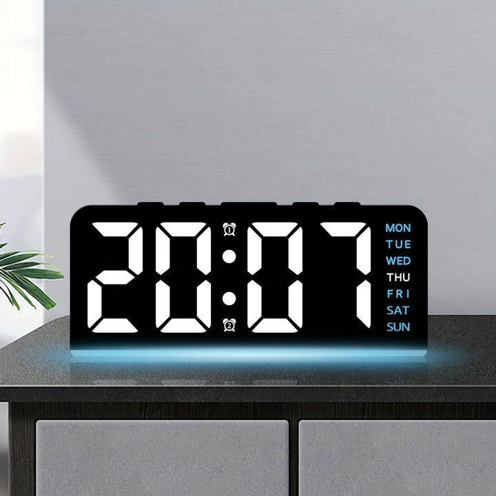 BowLift | Modern LED All Week Display Night Lamp Alarm Clock