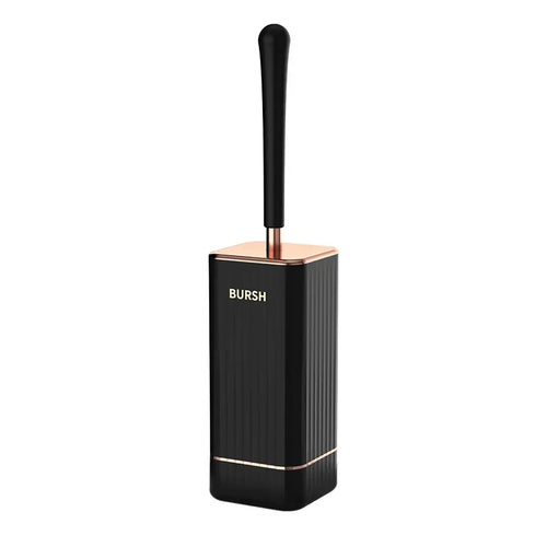 BowLift | CleanFlex Toilet Brush Set | Wall-mounted without drilling | Deep cleaning with soft TPR bristles