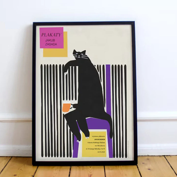 Funky Bear Cat Wall Art | Bowlift