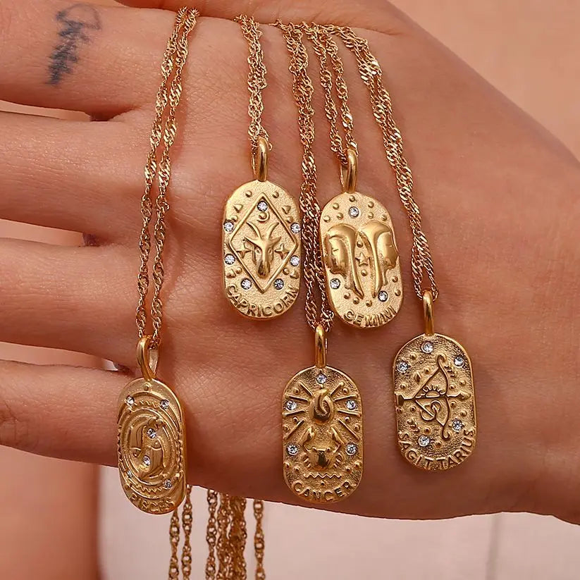 BowLift | Dainty Zodiac Tarot Inspired Necklace