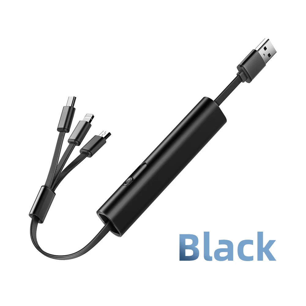 BowLift | 3in1 Metal Anti-Scratch Fast USB Smart Charging Cable