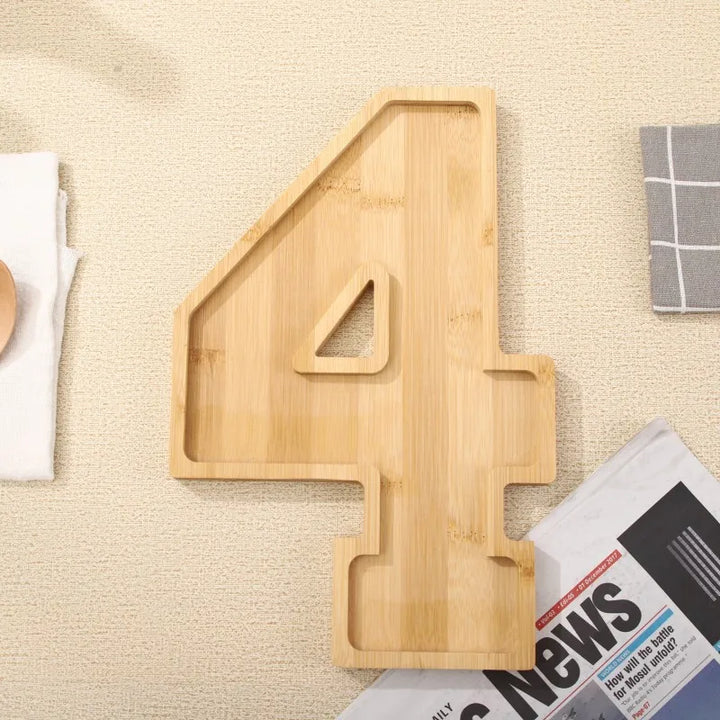 BowLift | Wooden Numbers Serving Tray