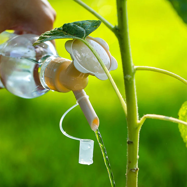 BowLift | 2-in-1 Double Cap Bottle Spray Nozzle – Mini Spray Head for Garden Irrigation