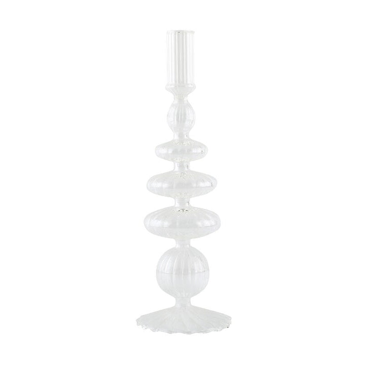 Ribbed Glass Candleholders - Pastel | Bowlift