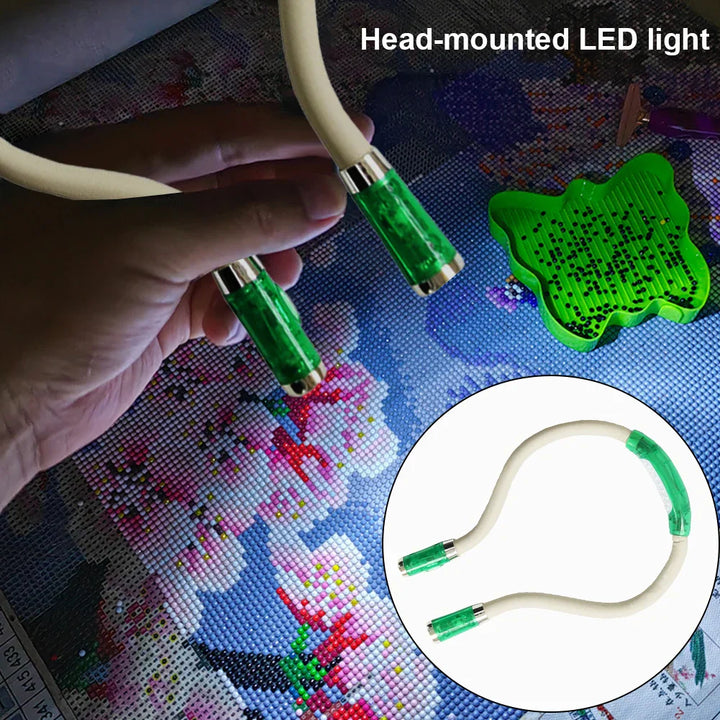 BowLift | Wearable Neck Lamp with LED for Knitting, Crocheting and Reading – Handsfree Light