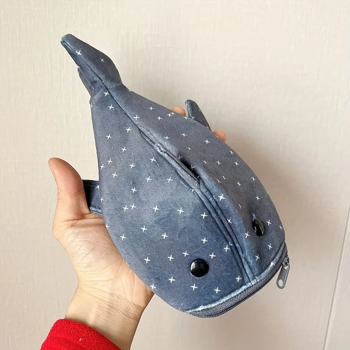 BowLift | Deep Blue Shark Zipper Pencil Case