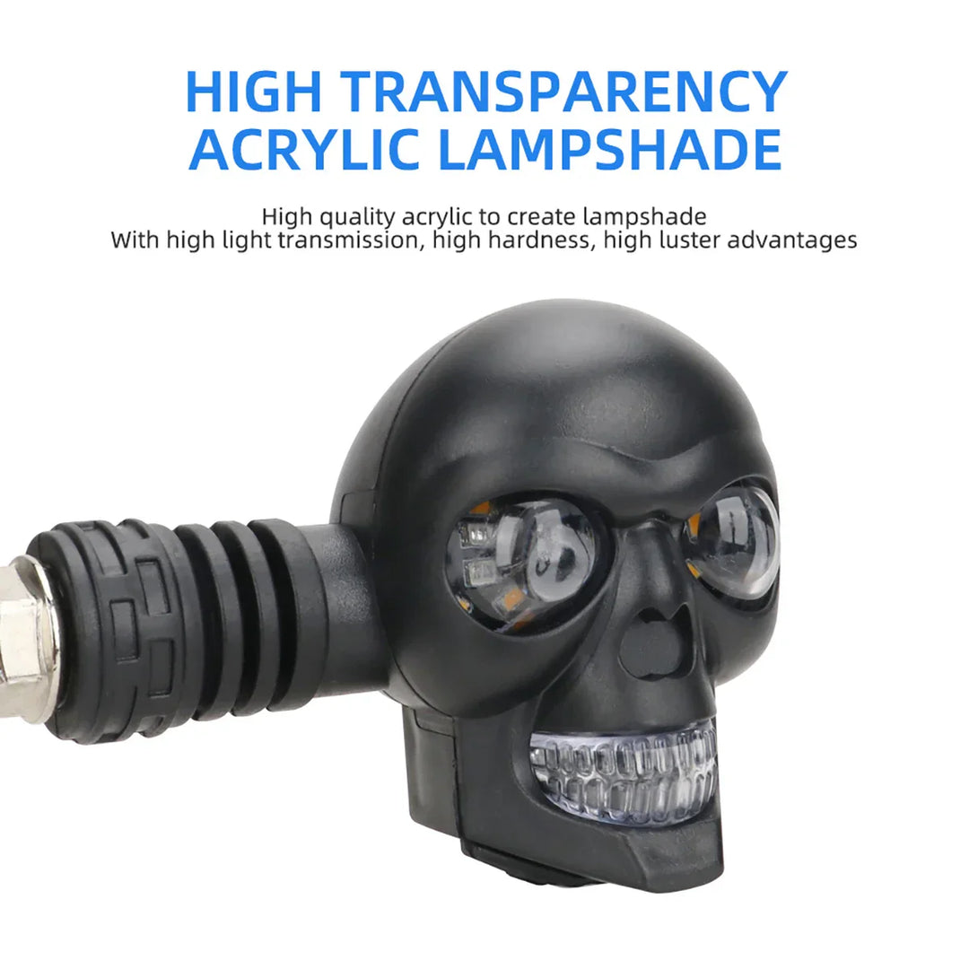 BowLift | Scary Skull LED Motorcycle Signal Indicator Light