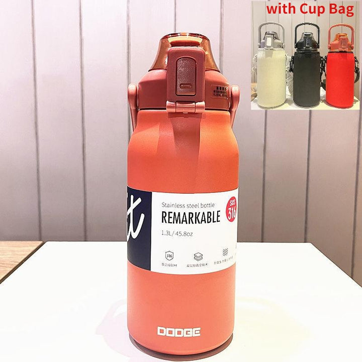 BowLift | Stainless Steel Built-in Straw Camping Thermos