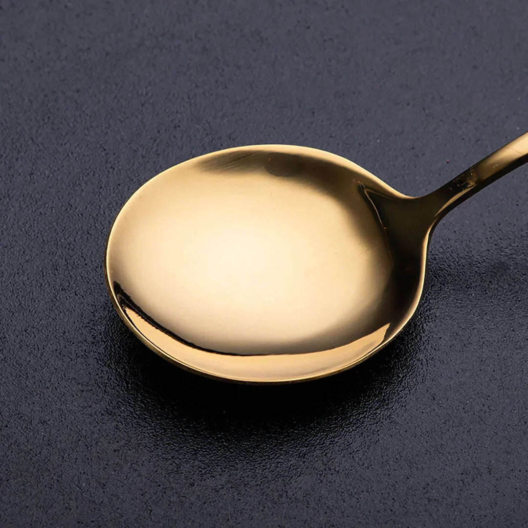 BowLift | RoyalMirror – Luxury Gold Cutlery Set